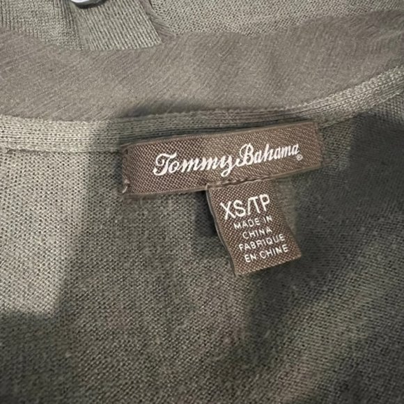 Tommy Bahama Olive Green V-Neck Cardigan Sweater Size XSP - Picture 9 of 9